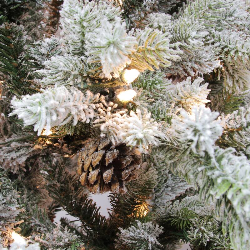 7.5' Slim Colorado Spruce Artificial Tree Clear Dura-Lit Lights - 7.5 Foot