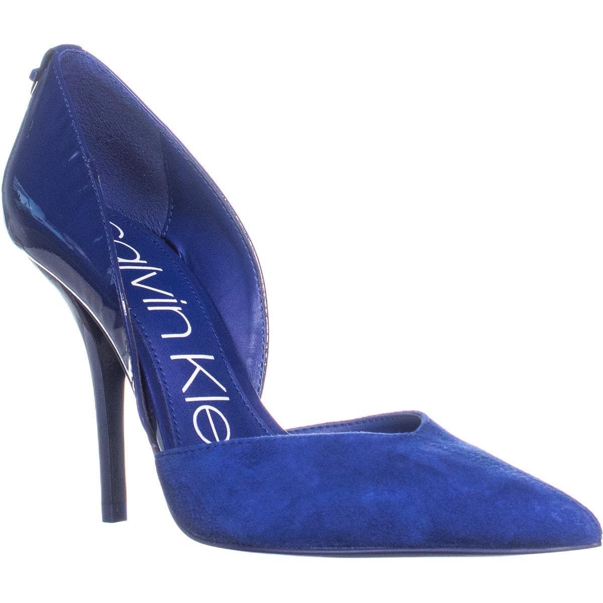 calvin klein blue heels