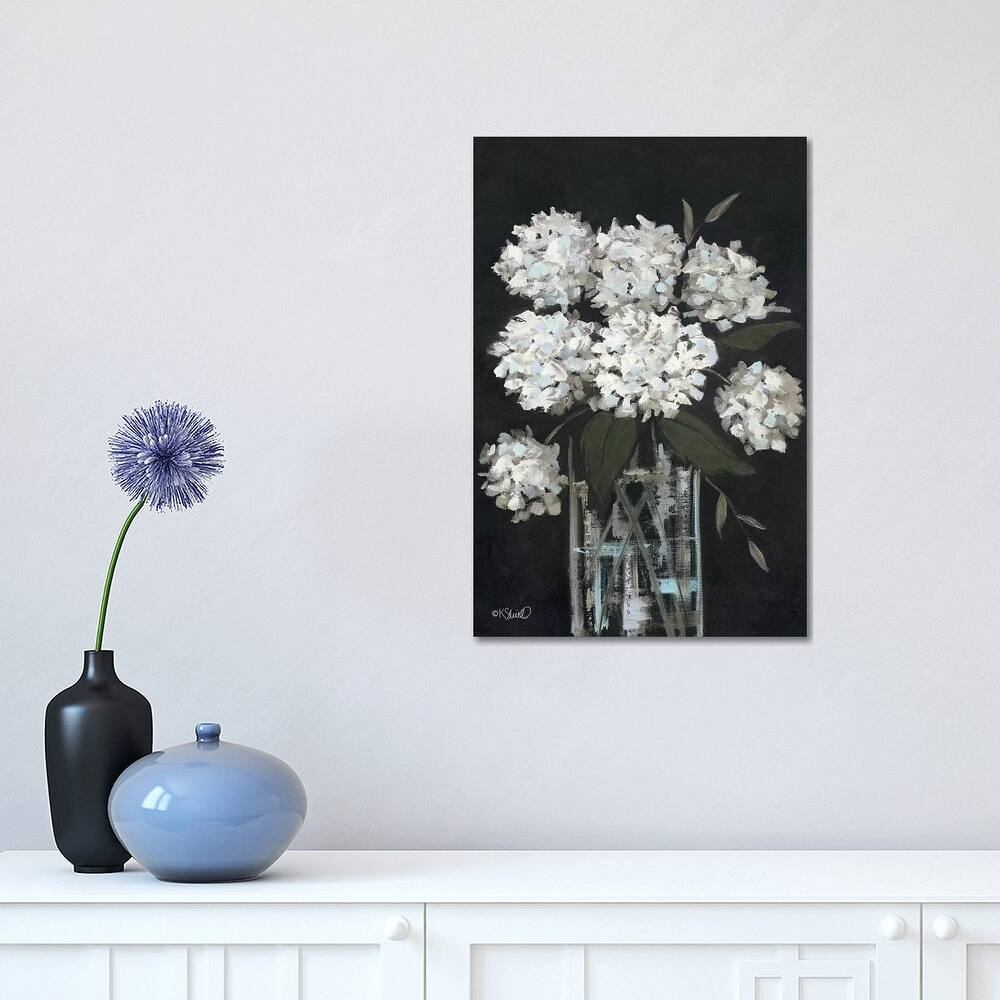 iCanvas "White Hydrangeas I" by Kate Sherrill Canvas Print