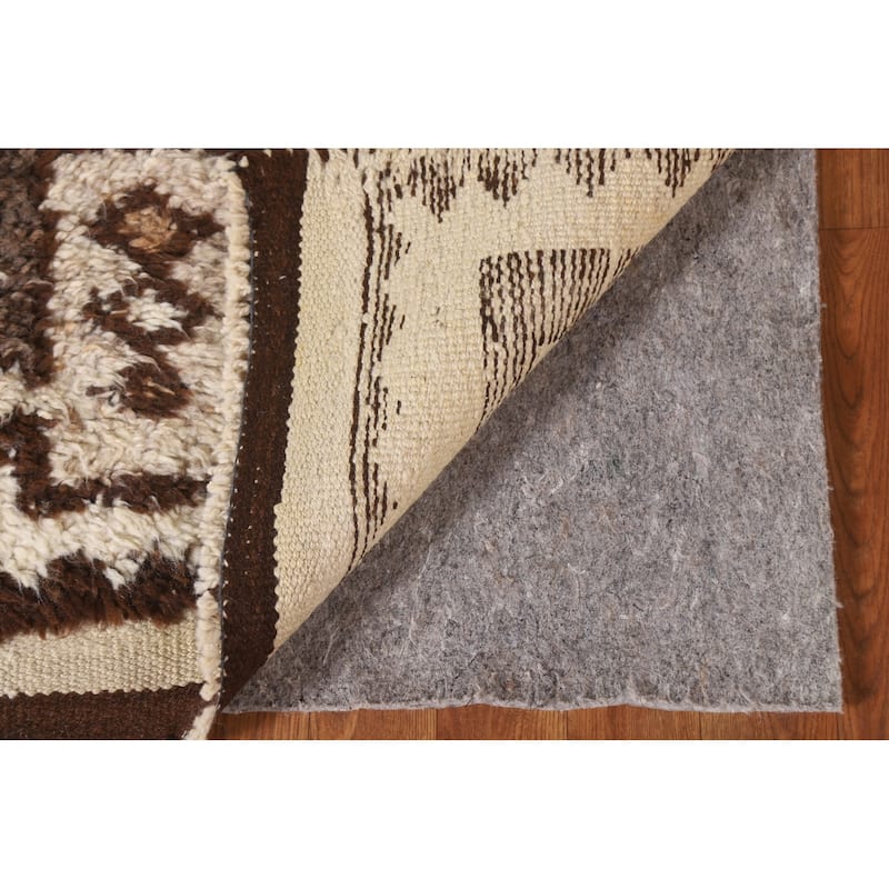 Tribal Beige Anatolian Turkish Runner Rug Handmade Wool Carpet - 2'11"x 11'8"