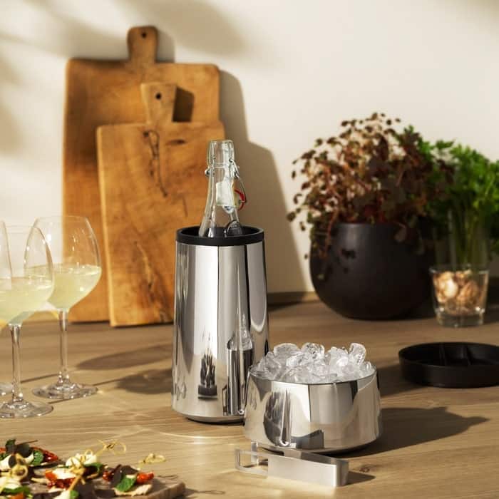 Rosendahl Grand Cru Ice Bucket, Steel - Ø: 6.3"