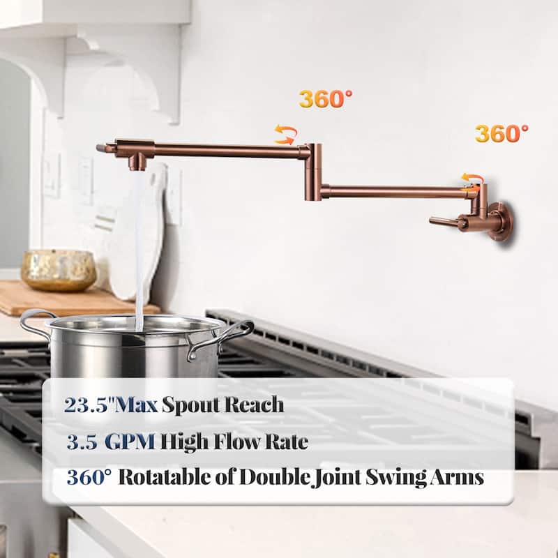 WOWOW Folding Wall Mount Faucets Stretchable