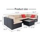 preview thumbnail 5 of 10, Outdoor Furniture 7-Piece Wicker Sofa Set by Havenside Home