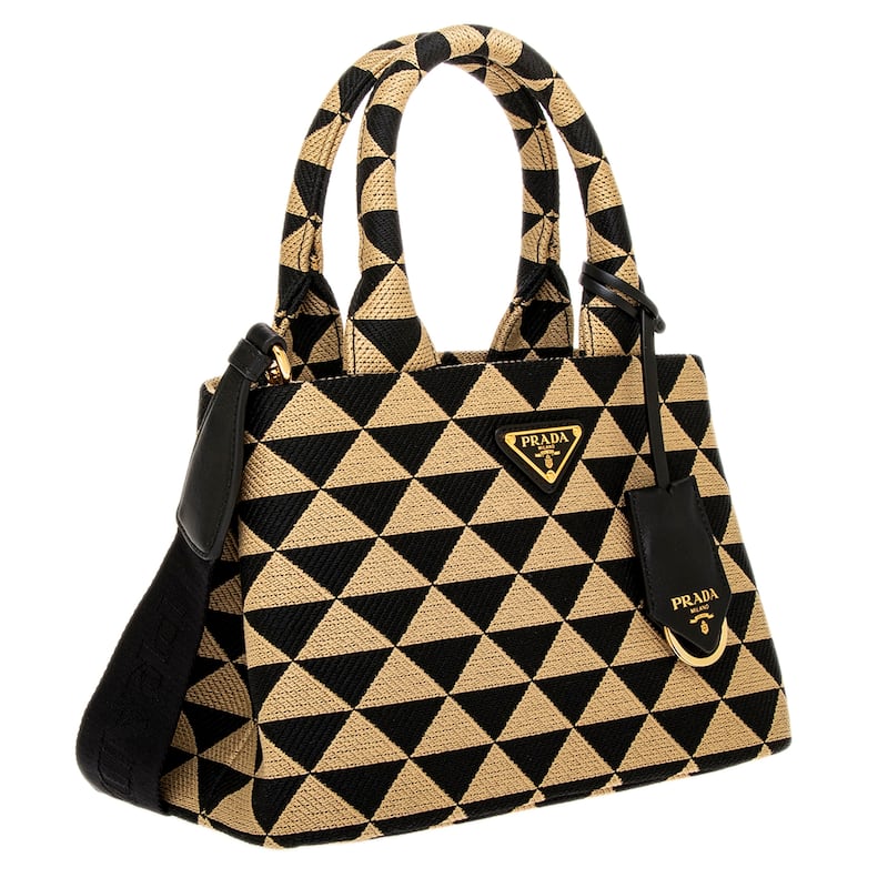Prada Symbole Jacquard Tote