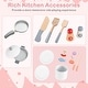 preview thumbnail 7 of 10, Costway Kids Chef Play Kitchen Set Toddlers Wooden Pretend Toy Playset - See Details