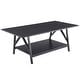 preview thumbnail 6 of 29, CO-Z Carbon Loft Jerusha Industrial Coffee Table with Storage Shelf