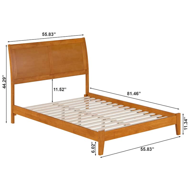 AFI, Portland Solid Wood Low Profile Platform Bed