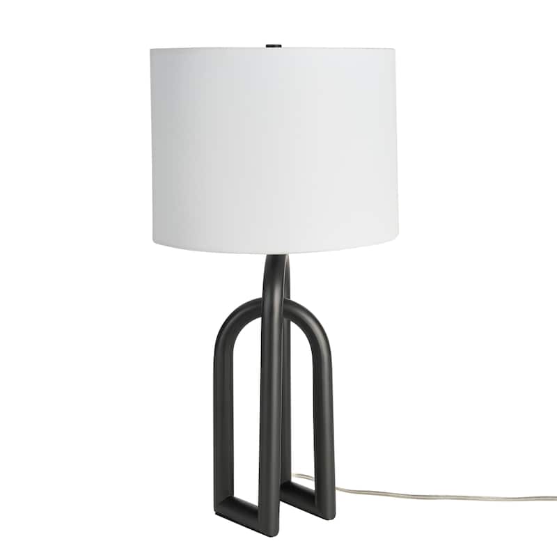 Nourison 23" Metal Interlock Modern Table Lamp