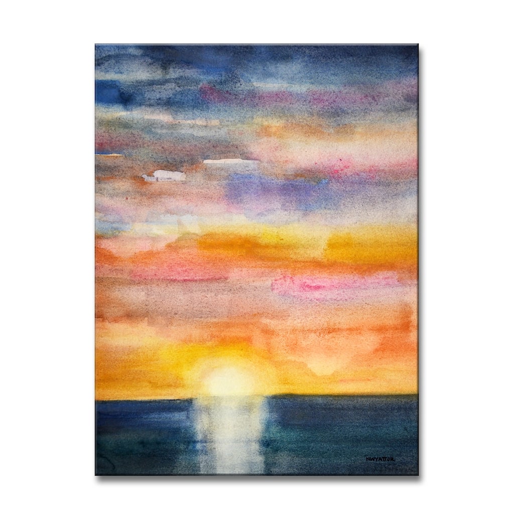 'Glorious Sunset' Wrapped Canvas Wall Art by Norman Wyatt Jr.