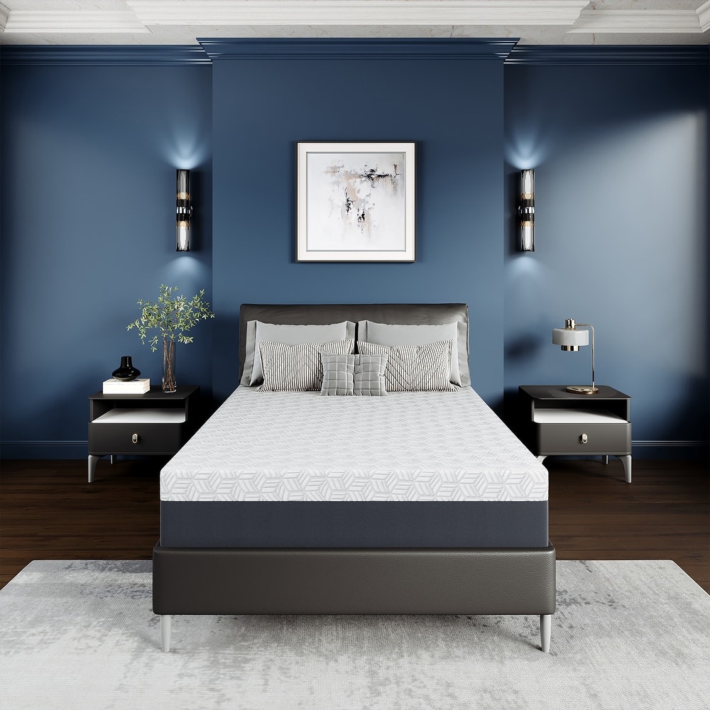 12" Plush Hybrid Mattress with Gel Memory Foam, CertiPUR-US and OEKO-TEX Certified