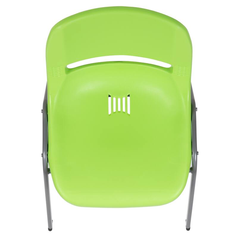 880 lb. Capacity Ergonomic Shell Stack Chair with Metal Frame
