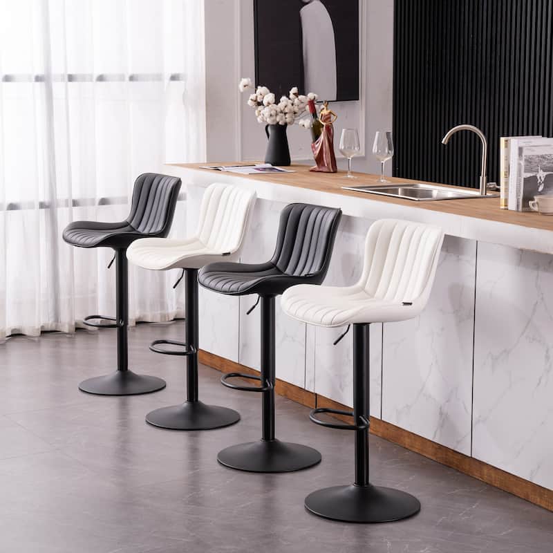 Counter Height Modern Swivel Barstools Set of 2