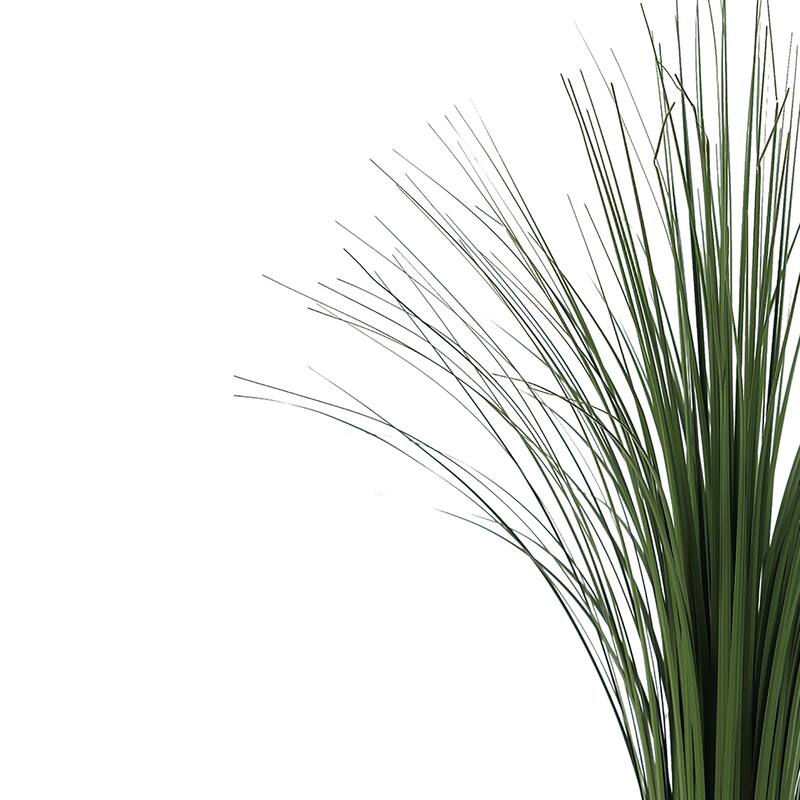 Decorative Polyester Real Like Grass with Ornamental Pot, Green