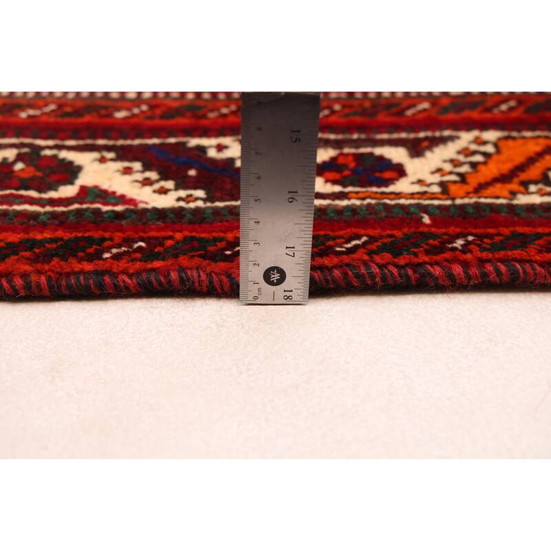 ECARPETGALLERY Hand-knotted Melis Vintage Red Wool Rug - 5'10 x 8'9