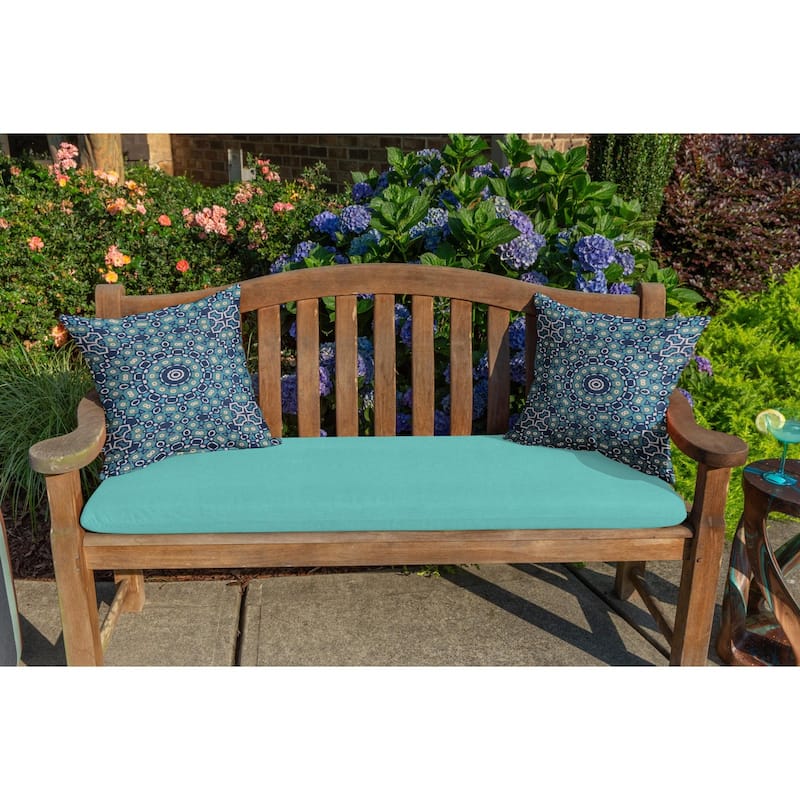 Casual Cushion Medallion 1 Piece Indoor/Outdoor Square Throw Pillow, 18"W x 18"L