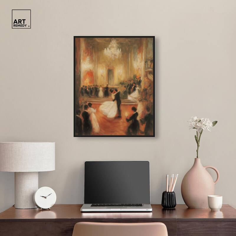 Ballroom Dance Canvas by Art Remedy
