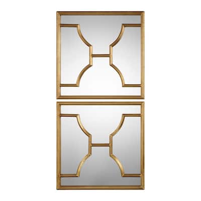 Uttermost Misa Set of (2) Elegant Asian Inspired Square Decorative