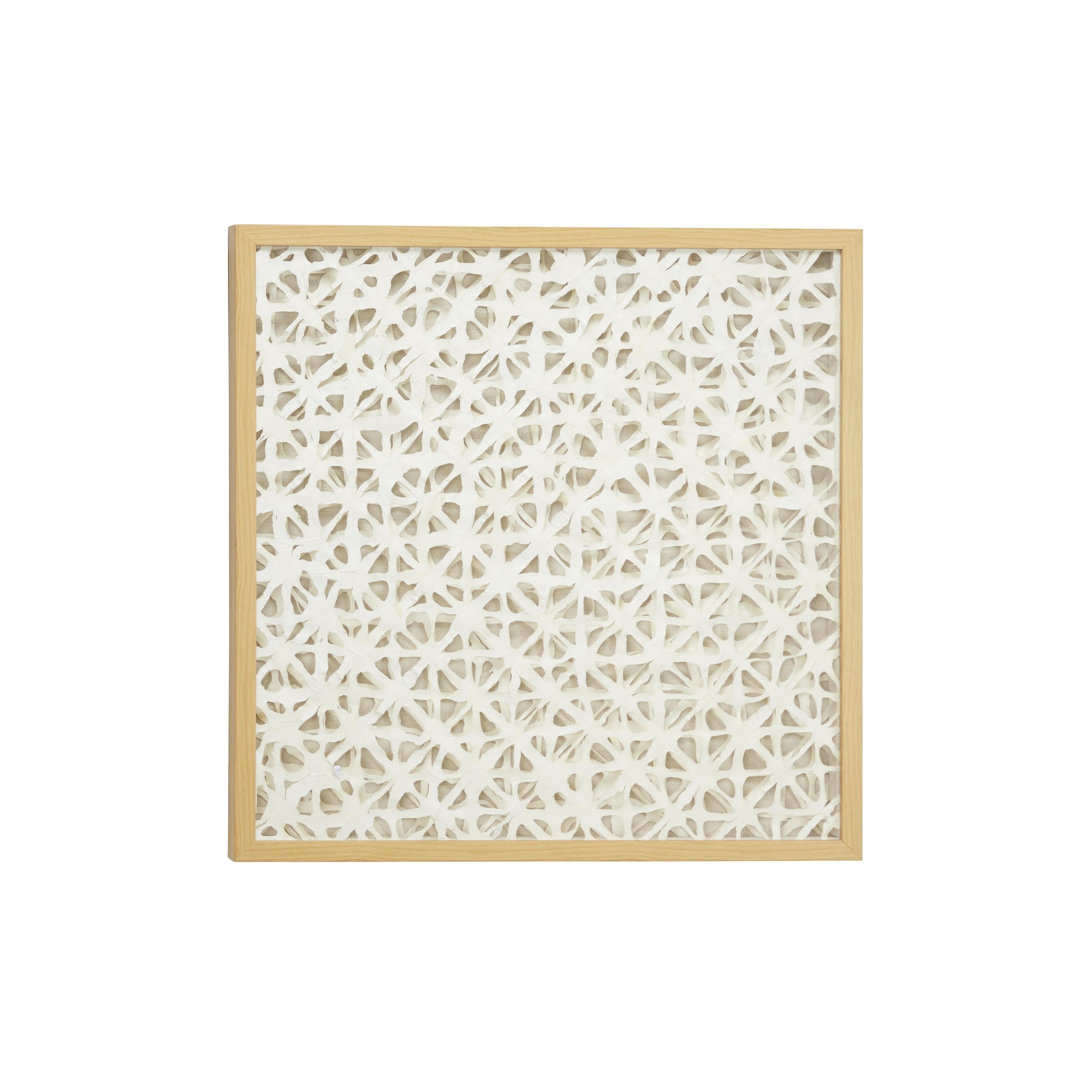 Geometric Shadow Box - White - Roche River Decor