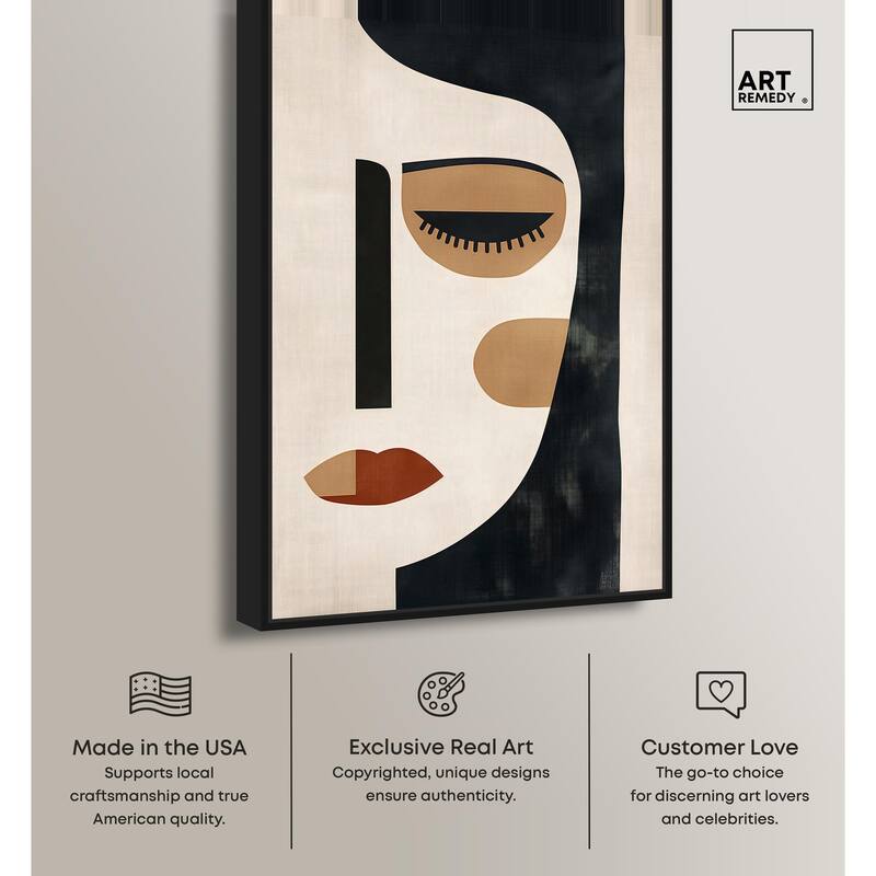 Face Moderne II Canvas by Art Remedy