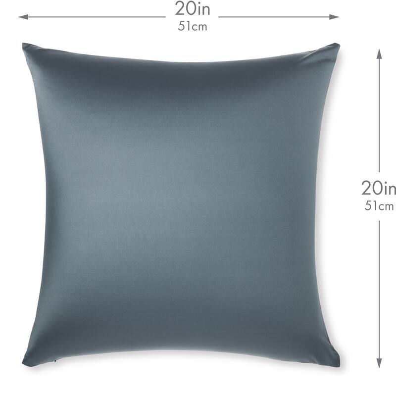 Throw Pillow Cozy Soft Microbead Dark Slate Grey: 1 Pc
