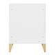 preview thumbnail 16 of 16, Danya B. Steiner White 3-Tier Kids Book or Toy Figure Display Unit Freestanding Bookshelf with Contrasting Wood-Toned Legs