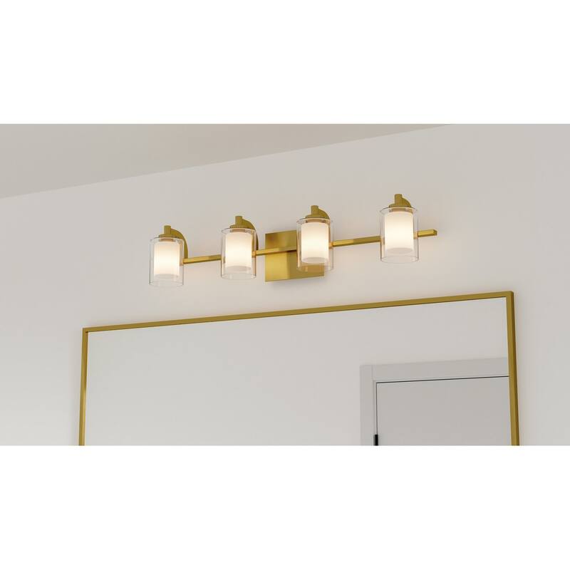 Kolt 4-Light Brushed Gold Bath Light