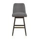 preview thumbnail 151 of 176, Amalie Upholstered Bar Stool, Swivel Counter Height Stool with Solid Wood Frame