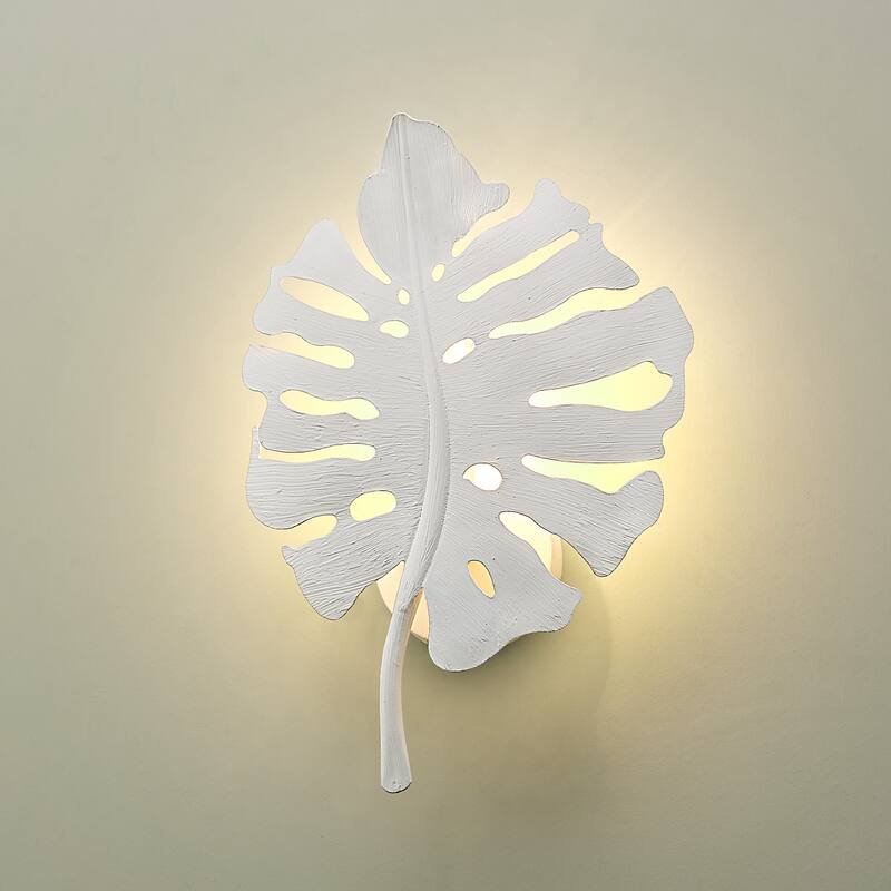 Aruba 1 Light Wall Sconce - Textured White Plaster