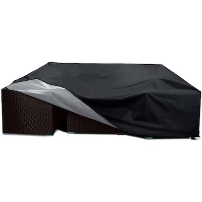 Patio Furniture Covers Heavy Duty 7-9 Pieces Outdoor Sectional Sofa Cover - 126"x63"x28"