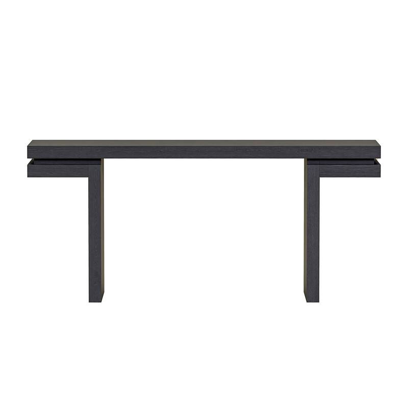 66" Extra Wide Veneered Console Table for Entryway and Hallway