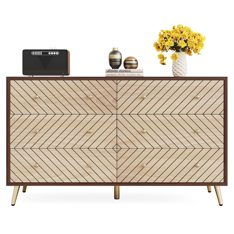 Wooden Storage Cabinet, Drawer Organizer Tower, Living Room Entryway Guest Room Accent Chest Dresser Storage Unit