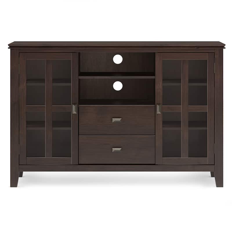 WYNDENHALL Stratford 53-inch Solid Wood TV Media Stand - 53 inch wide