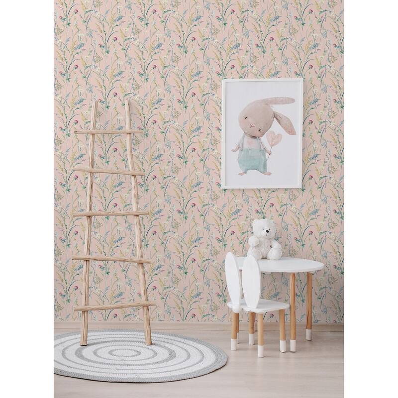 NextWall Meadow Flowers Peel and Stick Wallpaper