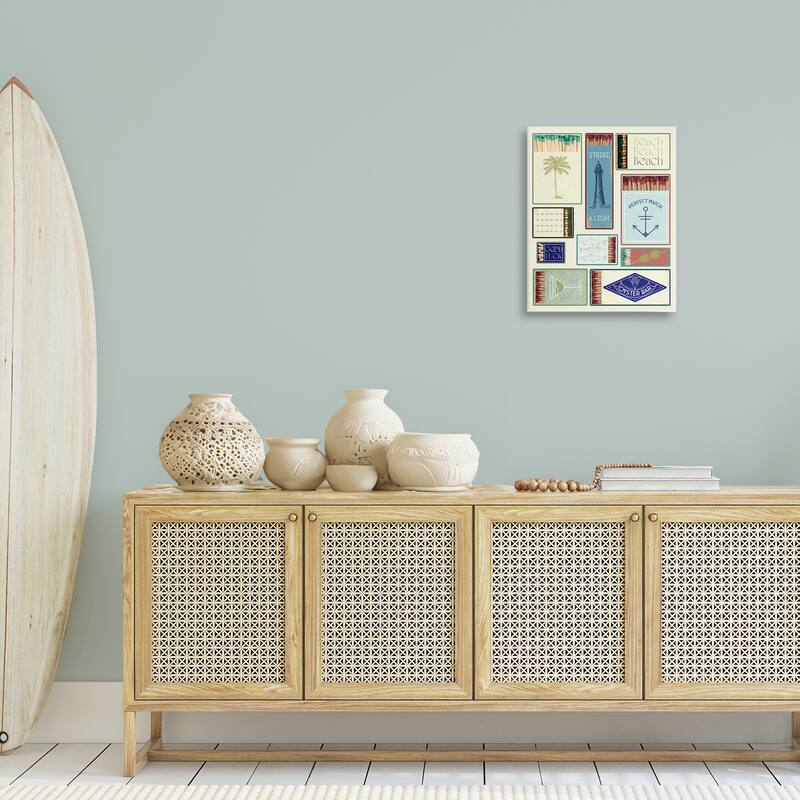 Stupell Nautical Theme Matchboxes Canvas Wall Art Design By Lil' Rue