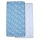 preview thumbnail 9 of 7, Bedtime Originals Airplane/Stars Aviation 2-Pack Fitted Crib/Toddler Sheet Set - Crib