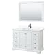 Option White, Black Trim, White Cultured Marble Top