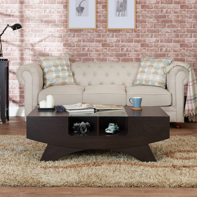 DH BASIC Modern 48" Hidden Storage Coffee Table by Denhour