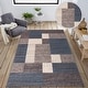 preview thumbnail 9 of 90, World Rug Gallery Modern Boxes Design Non-slip (Non-skid) Area Rug