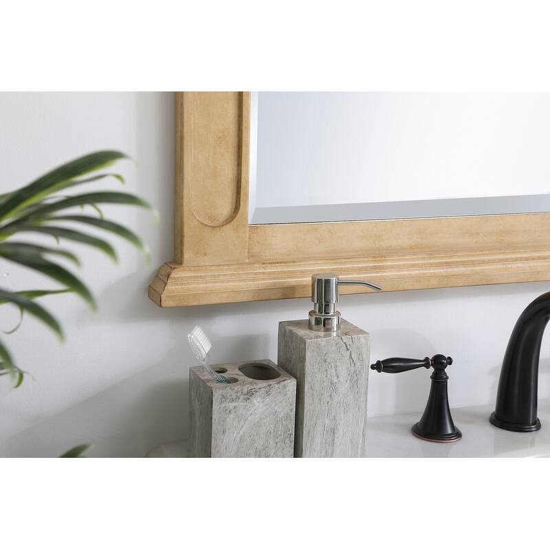 Elegant Lighting Antique Beige Vanity Mirror (22" x 28")