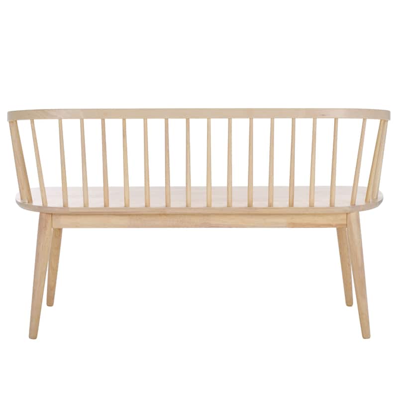SAFAVIEH Sibyl Farmhouse Solid Wood Spindle Bench - 53"W x 19"D x 31"H