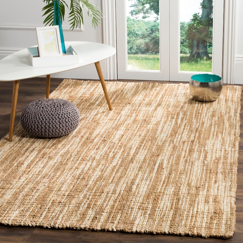 SAFAVIEH Handmade Natural Fiber Jocelynn Jute Rug - 4' x 6' - Natural/Cream