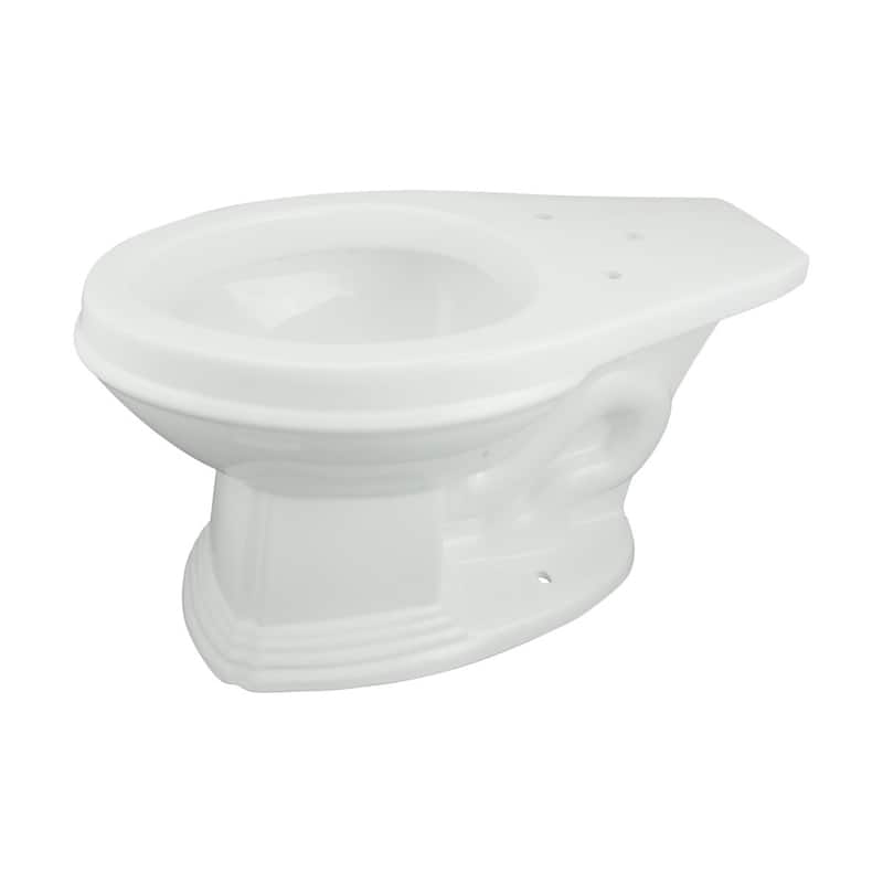 White Toilet - Sheffield Elongated Rear Entry Toilet Bowl High Tank Toilets Renovators Supply - White
