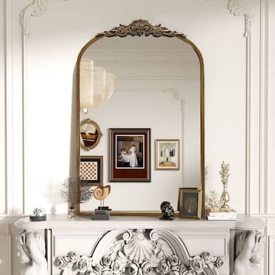 Antique Arched Mirror Vintage Gold Mirror