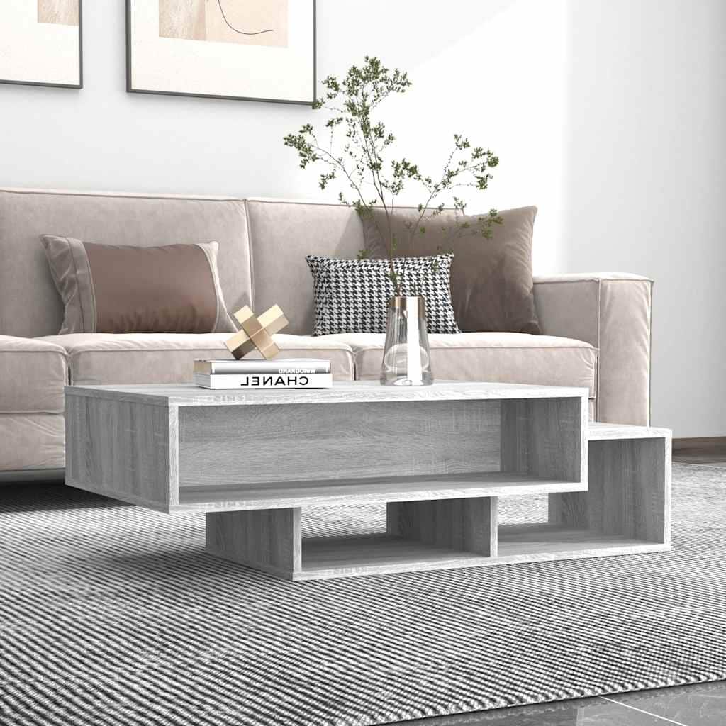 vidaXL Coffee Table Gray Sonoma Engineered Wood Medium Coffee Table - 21.7 x 41.3 x 12.6