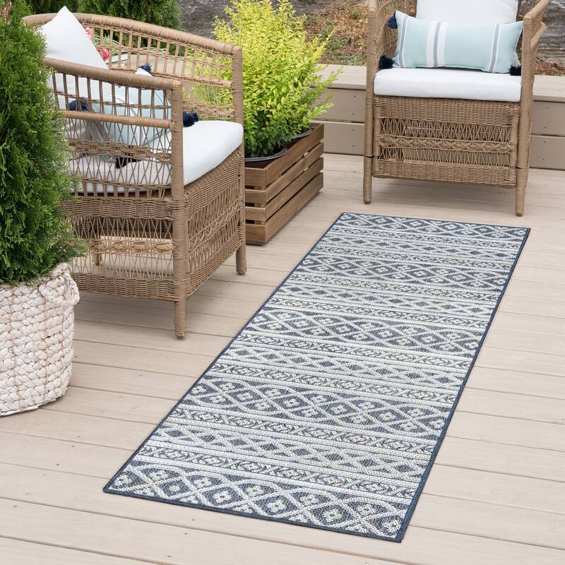 Vision Coastal Stripe Indoor/Outdoor Area Rug