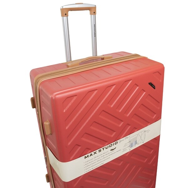 Max Studio 3 Piece Sofia Hardside Expandable Lightweight Suitcase