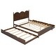 preview thumbnail 36 of 43, Queen Platform Bed with 2 Drawers & Twin XL Trundle