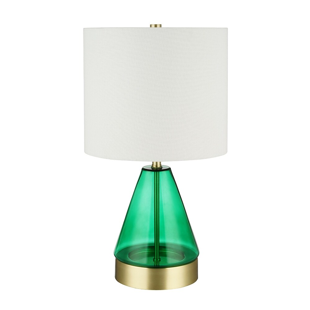 green base table lamps