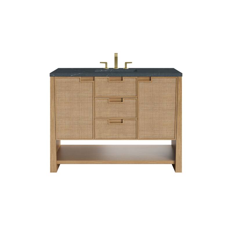 Solene 48" Single Vanity, Seaside Oak - 48