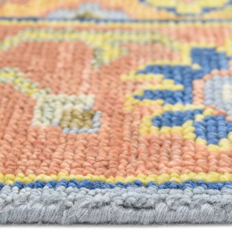 Overton Handmade Modern Contemporary Floral Area Rug